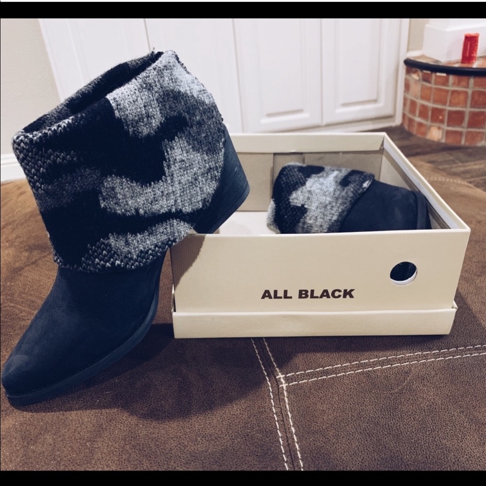 Anthropologie Sockcover booties by All Black